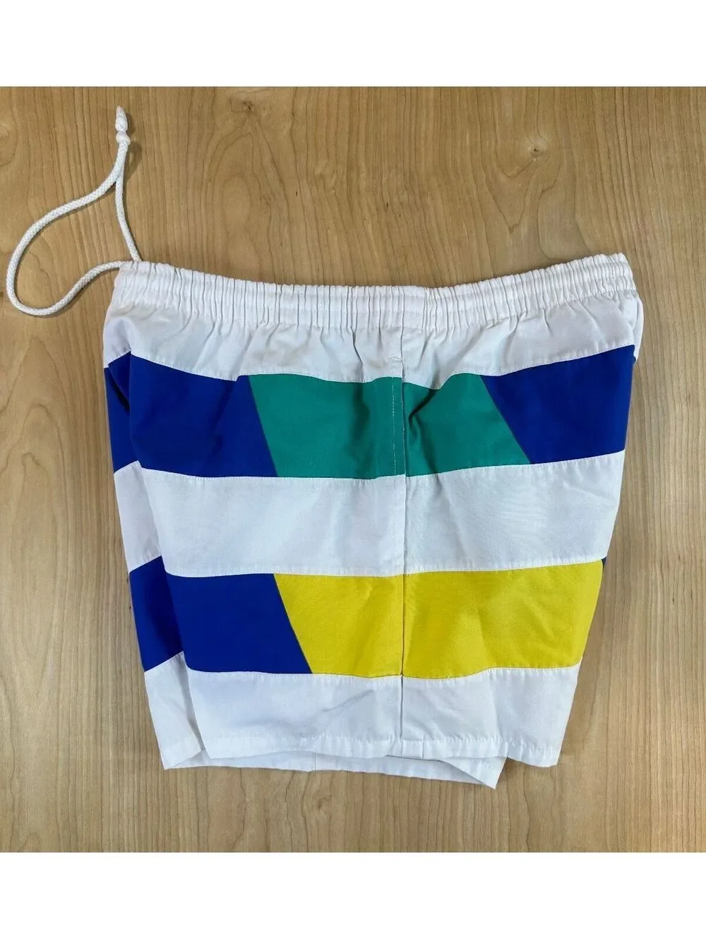 Vintage 70s Catalina swim trunks shorts 36 striped preppy colorful colorblock